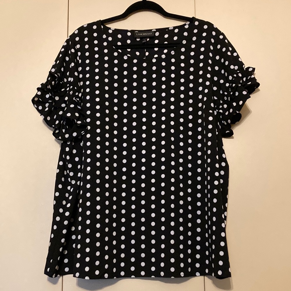 Lane Bryant Flutter Sleeve Blouse Size 22
